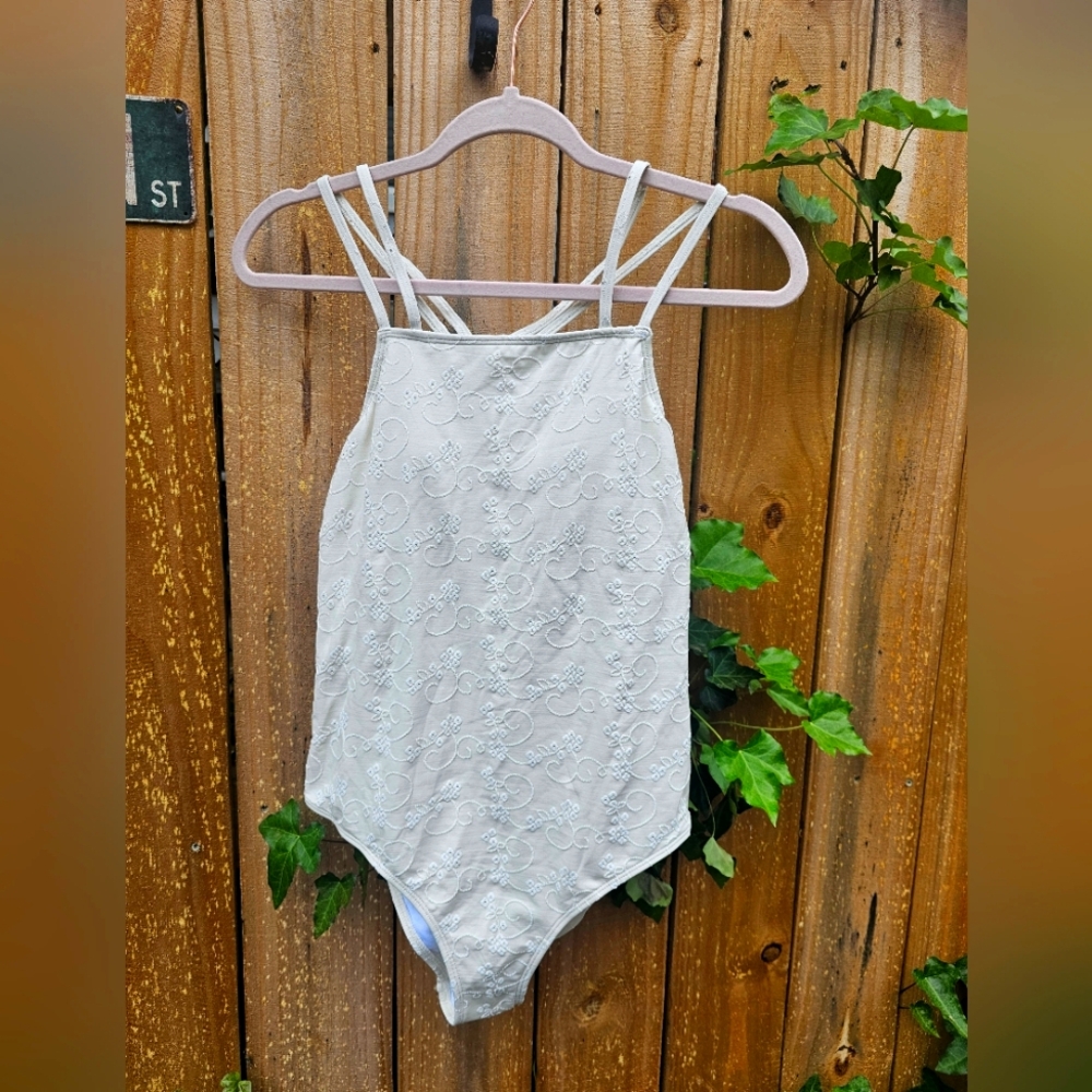 Cupshe Emroidered One Piece Swimsuit In Ivory NWT
